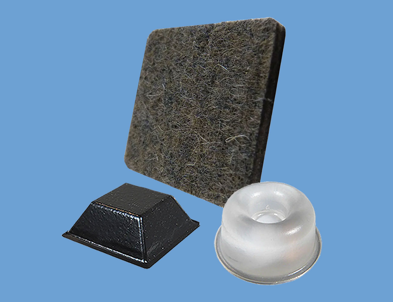 Selbstklebende Puffer und Filze