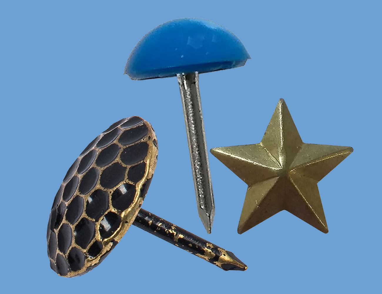 Ziernagel, Polsternägel und Möbelnagel