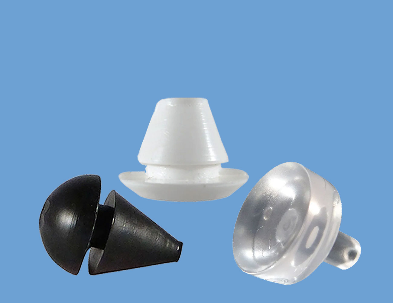 Einsteckpuffer und Glasauflagen