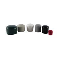 Kappen für runde Rohre PVC 6 mm schwarz
