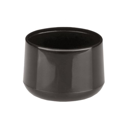 Kappen für runde Rohre PVC 16 mm schwarz