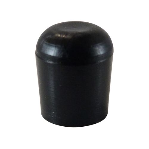 Kappen für runde Rohre PE 7 mm schwarz