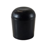 Kappen für runde Rohre PE 10 mm schwarz