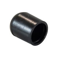 Kappen für runde Rohre PE 25 mm schwarz