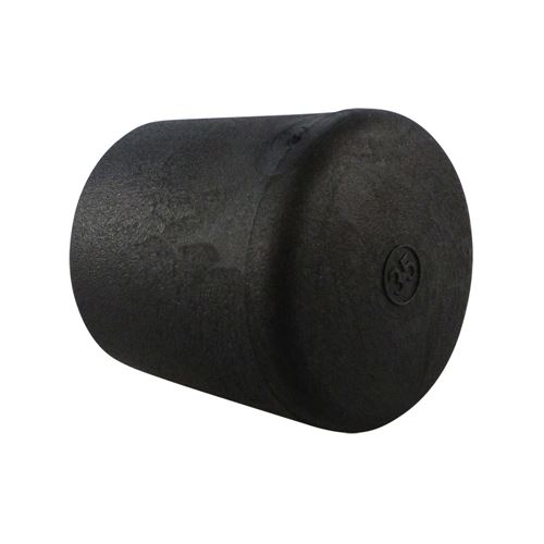 Kappen für runde Rohre - schwerer Ausführung - PVC 28x32 schwarz