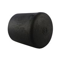 Kappen für runde Rohre - schwerer Ausführung - PVC 32x39 schwarz