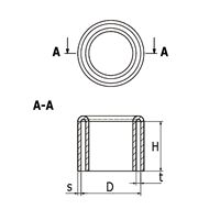 Ringkappe getaucht PVC für Rohrendendrawing_1