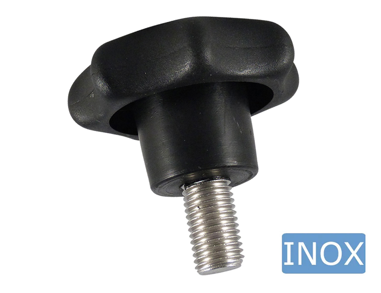 Sterngriffe PP – DIN6336 - Edelstahl Außengewinde