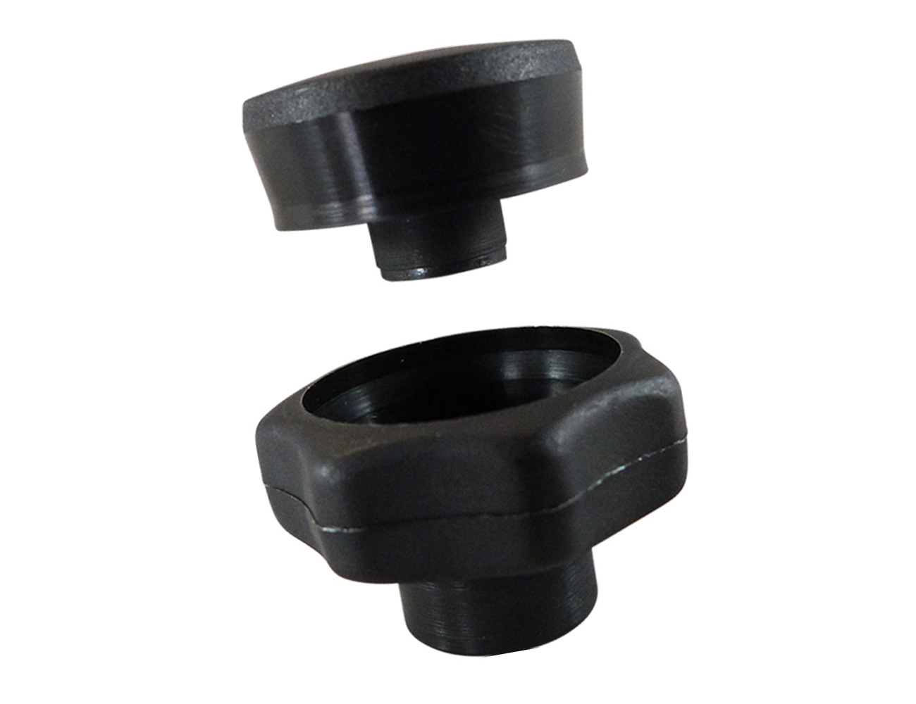 Sterngriffe 2-teilig – PA – ohne Innen- oder Außengewinde