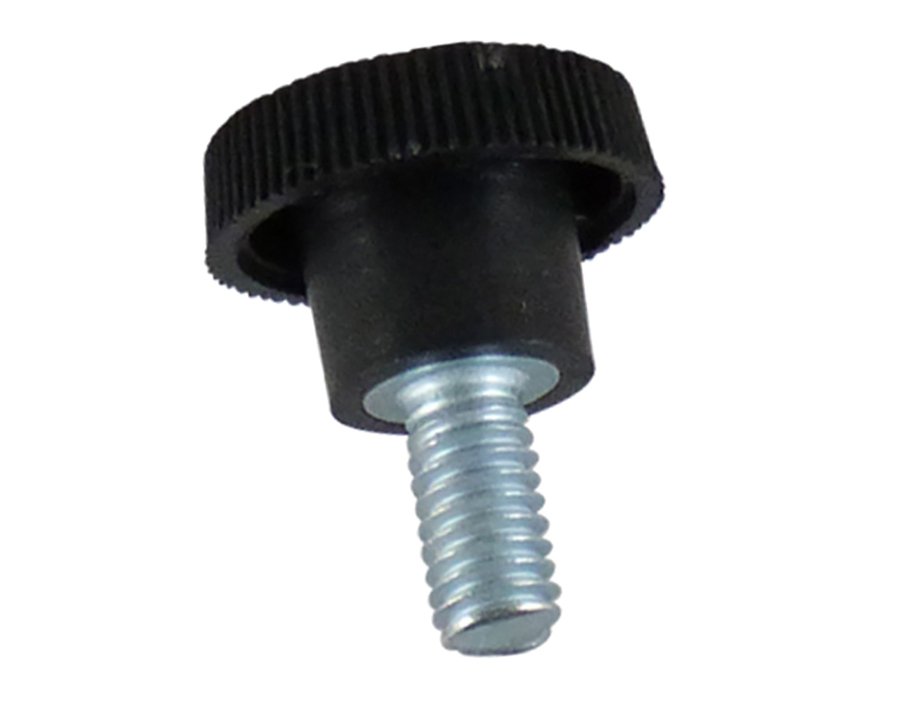 Rändelknopf fein gerändelt- PA - Gewindebolzen