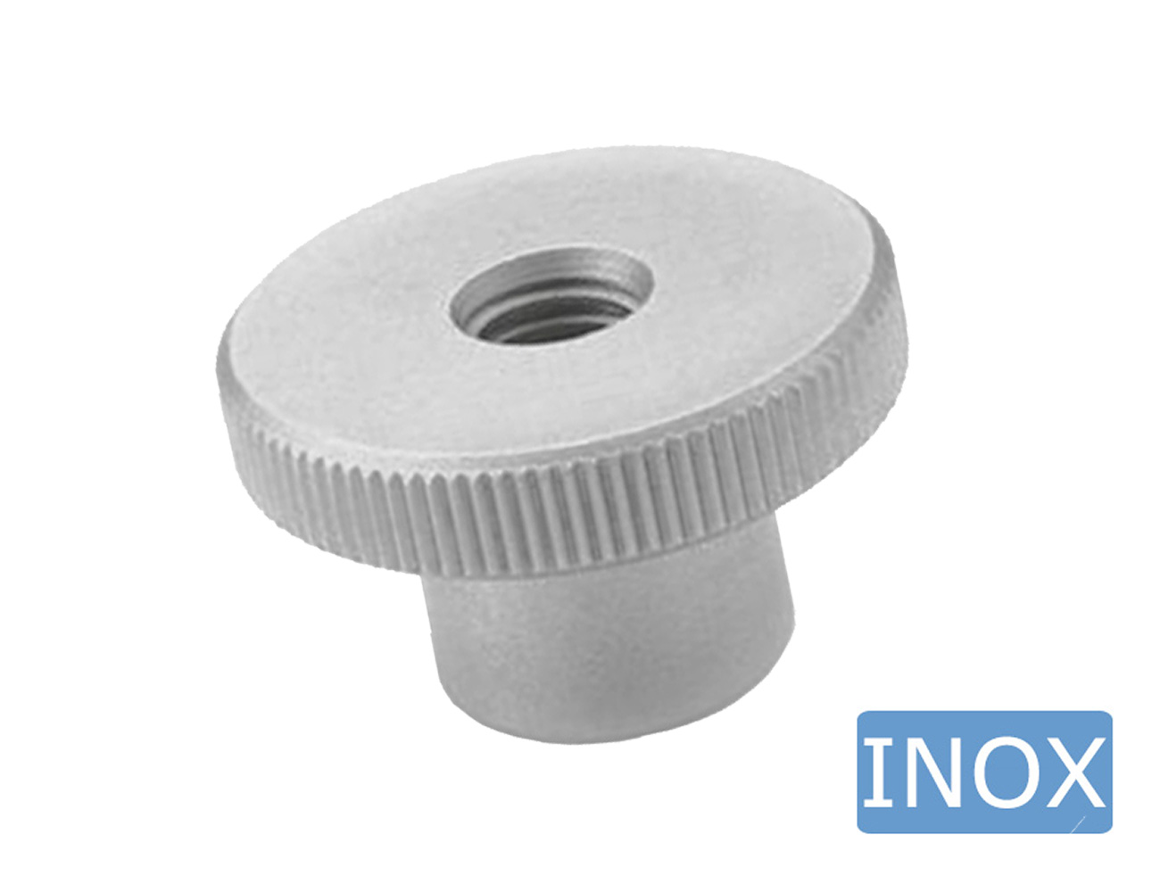 Rändelmutter hoch - Edelstahl - DIN 466