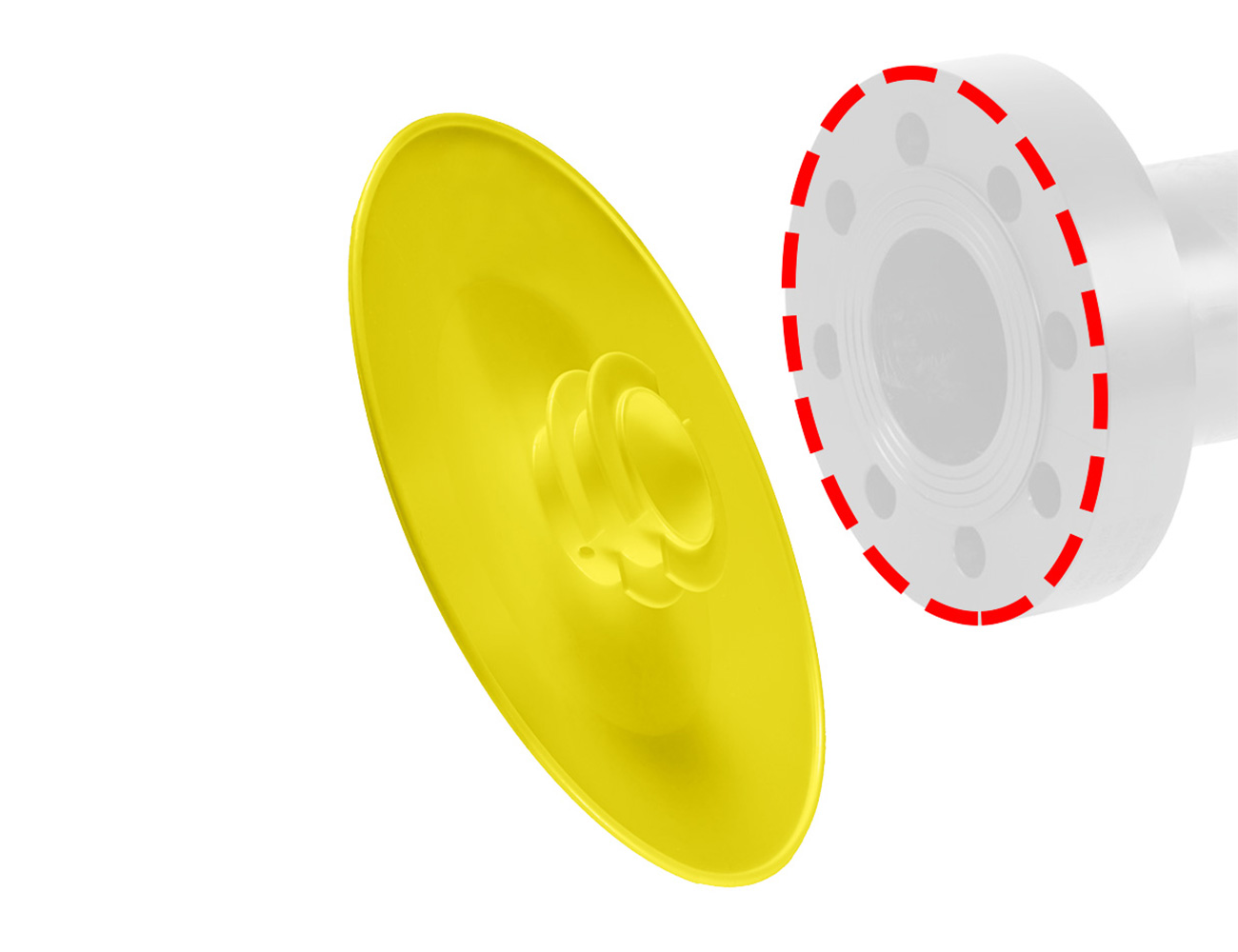 Flanschabdeckung – push-in