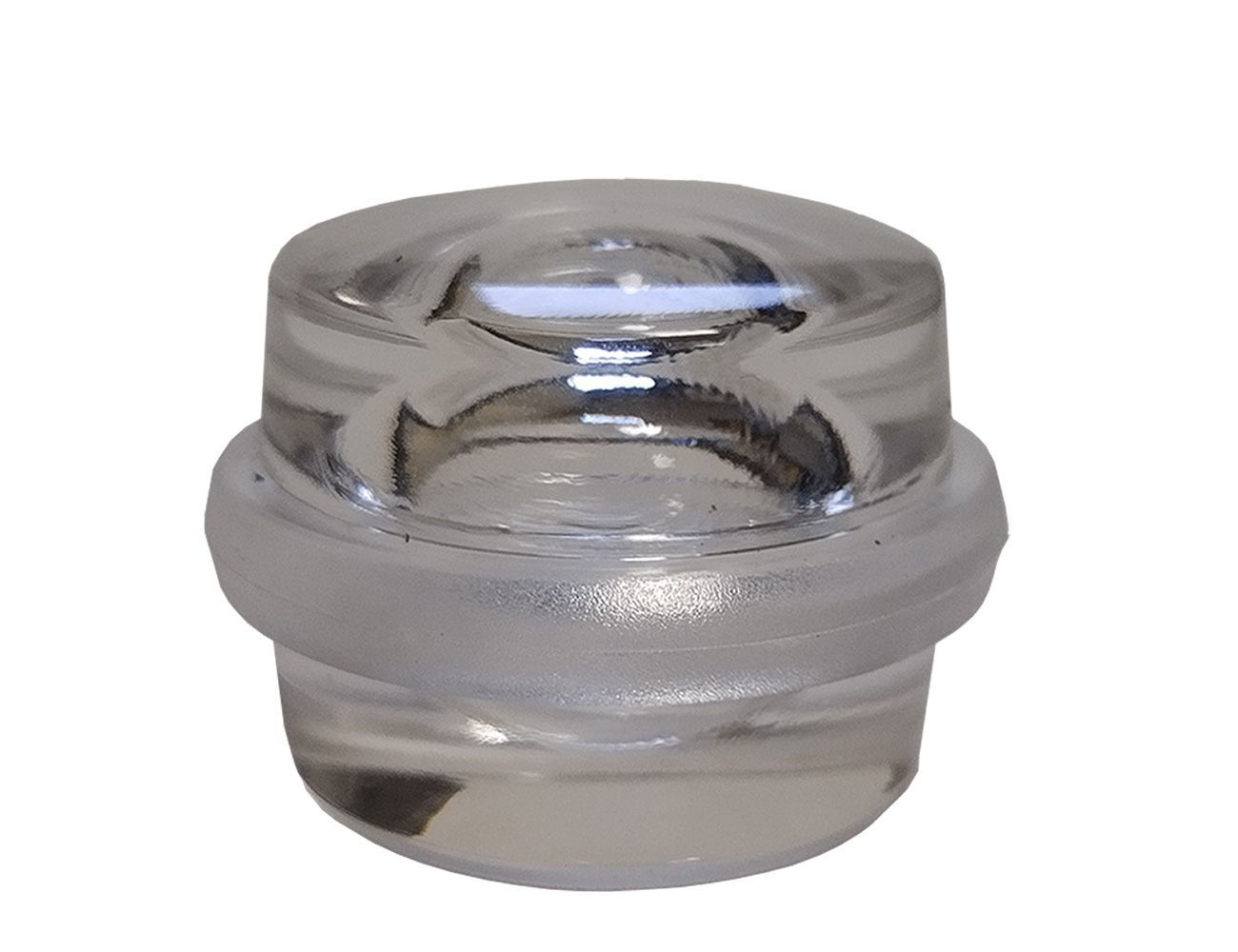 Selbstklebende Türstopper - rund - transparent
