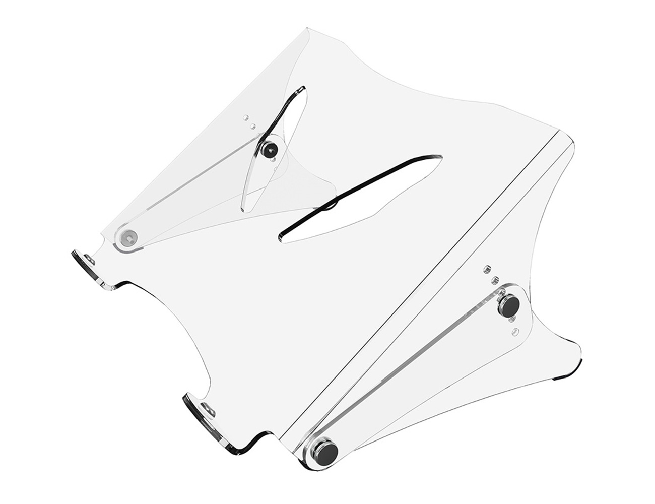 Notebook Ständer einstellbar - durchsichtig transparent