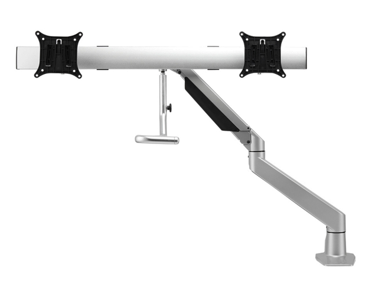 Monitorhalterung Damian – SATZ - Gasfeder Arm 2-10kg+ Crossbar – 2 Schirmen