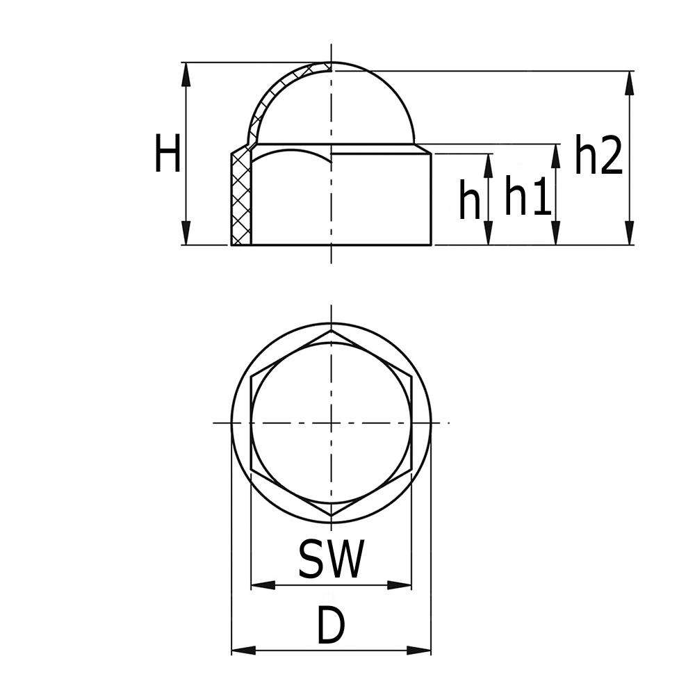 25 Sechskant Schutzkappen grau Schlüsselweite SW24 M16 Abdeckkappen Kappen 