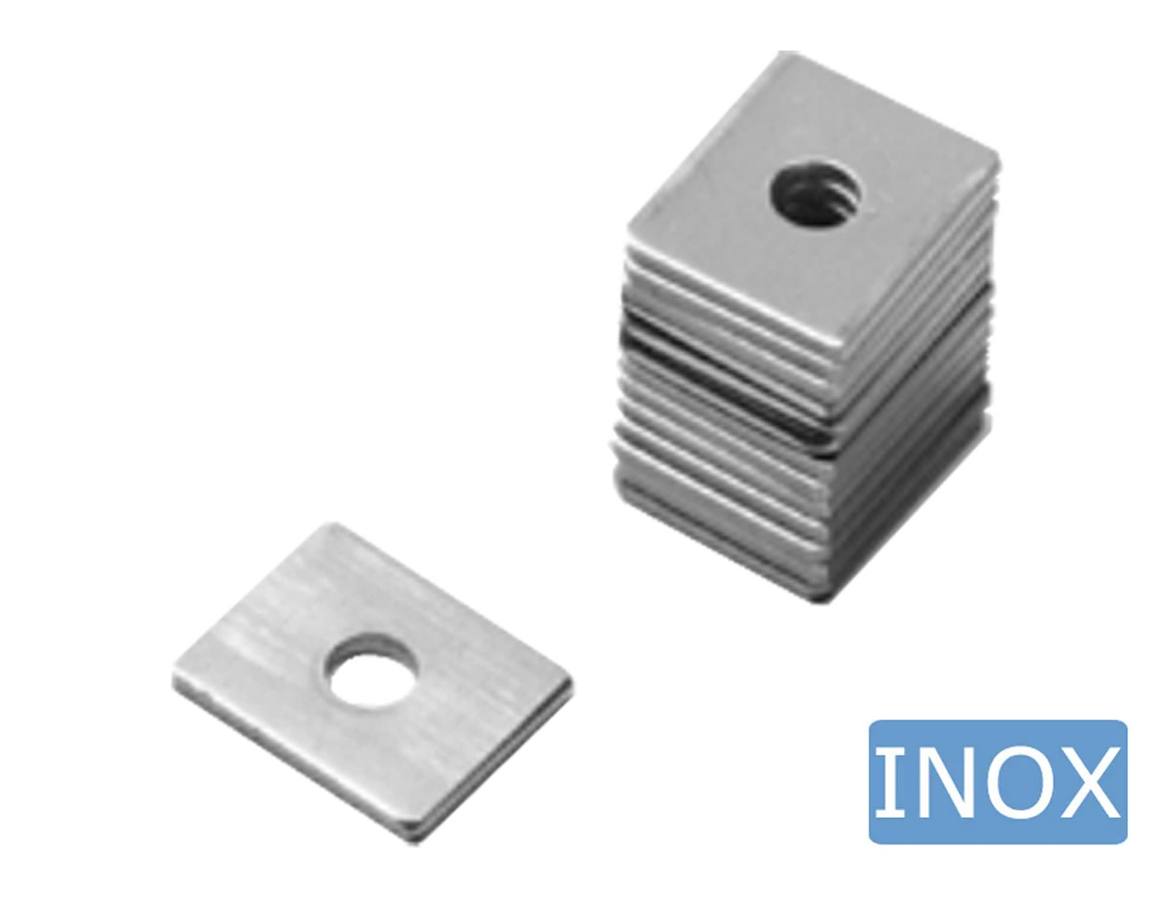 Befestigungsplättchen für Auflagebock - Edelstahl
