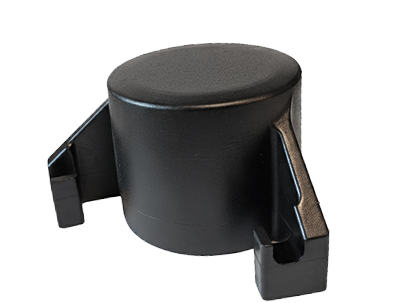 Pfostenkappe Ø60mm - Eckstuck 90° - mit Haken für Doppelstabmatten - extra stark - grün