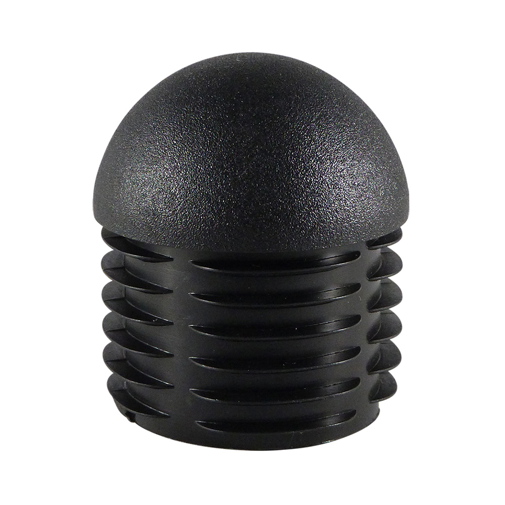 Kugelkopf mit Gleiter - 35mm Verpas runde schwarz Rohre für