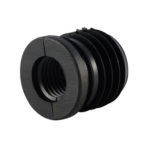 10x Kunststoff-Distanzstücke Konkav – M5/M6 Rohrschrauben, Rundverschluss 5/6mm