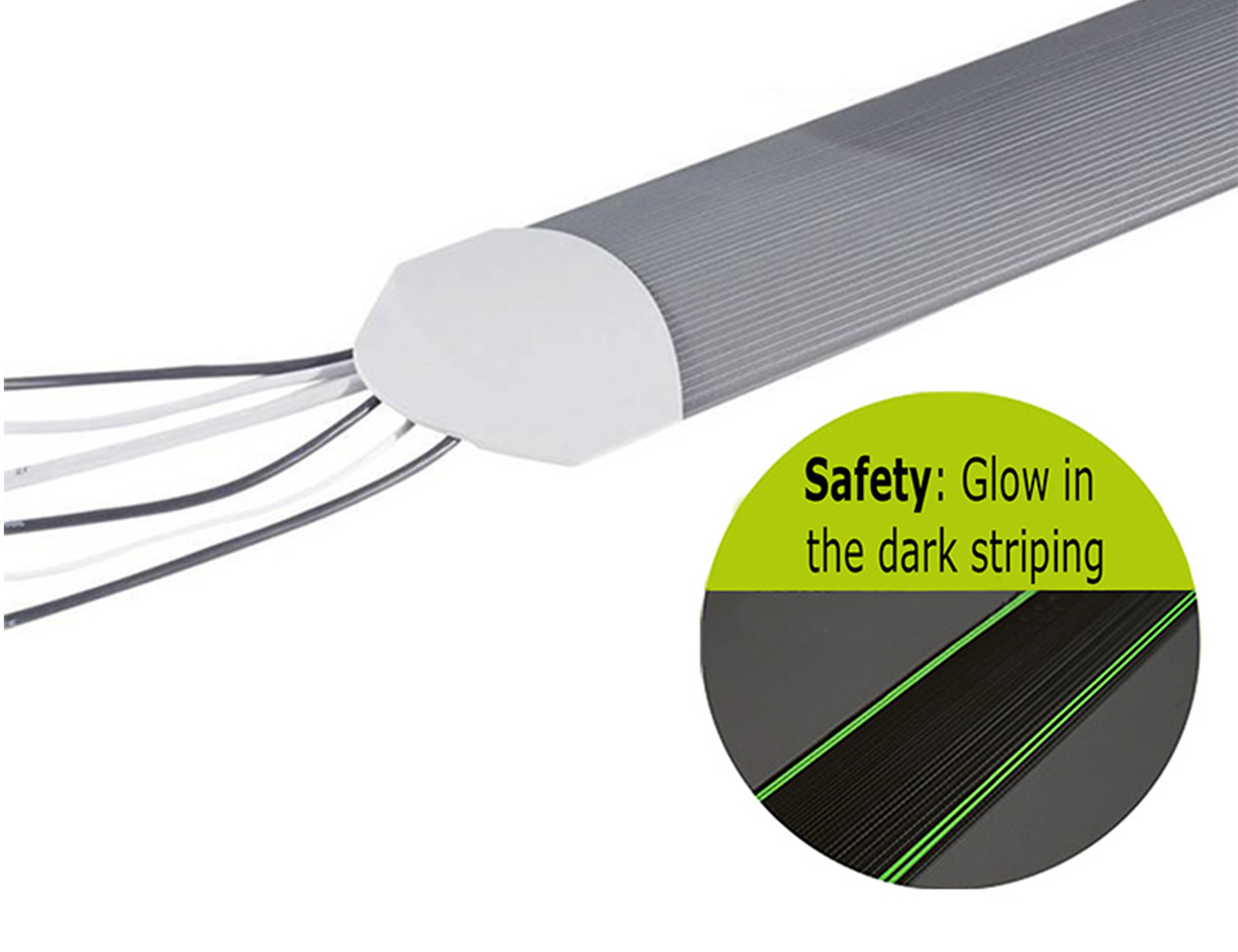 Kabelbrücke Serpa® – TPE  - mit nachtleuchtende Streifen