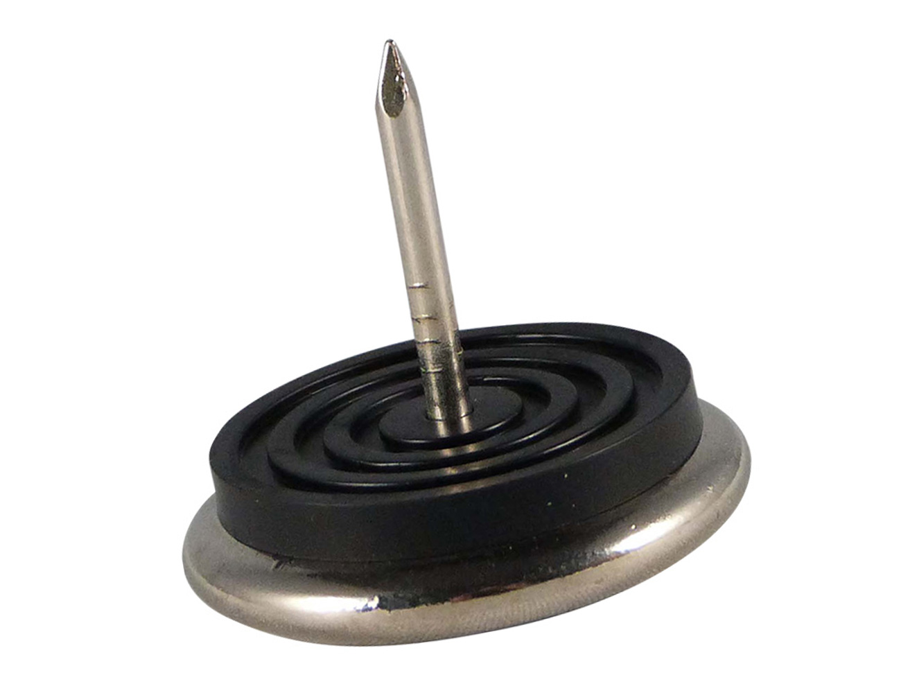 Möbelgleiter PVC - vernickelte Gleitflache