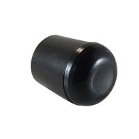 Kappen für runde Rohre PE 25 mm schwarz