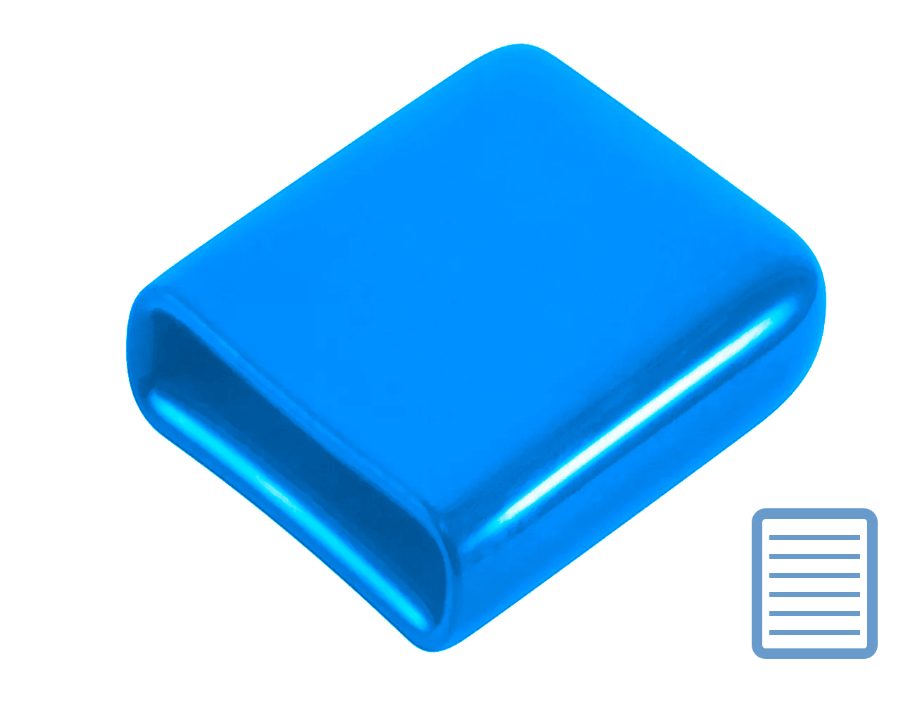 Tauchkappen PVC für Flachstahl - alle Maße