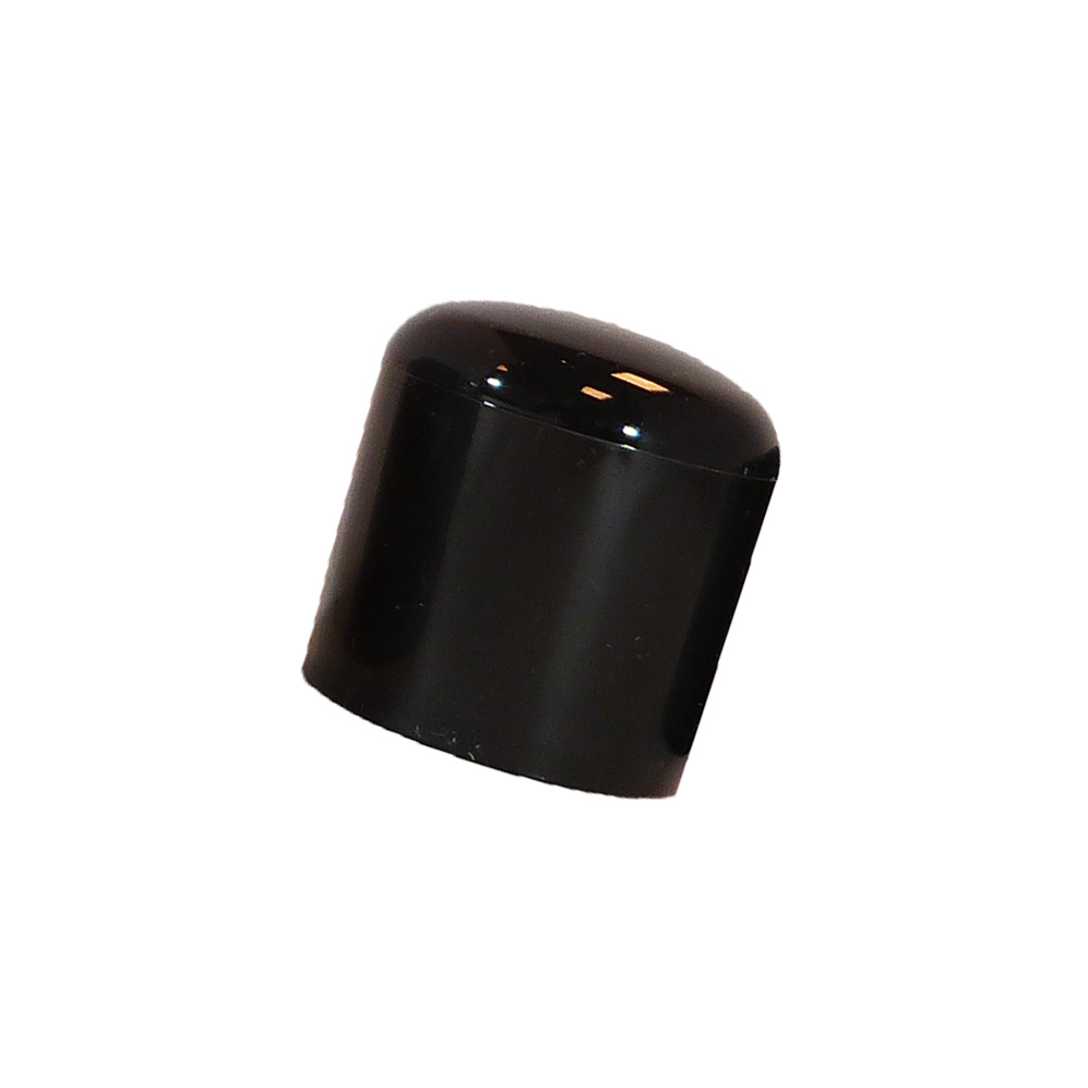 10 Pfostenkappen Rohrkappen Zaunpfahlkappen aus PVC in schwarz rund 43-44mm  Neu 