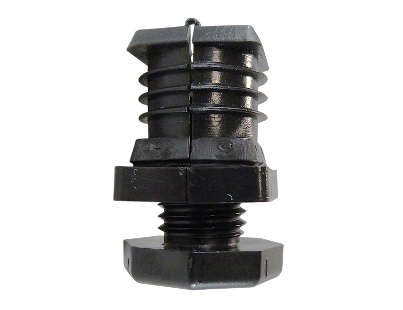 Verstellgleiter mit Kunststoffgewinde – quadratisch