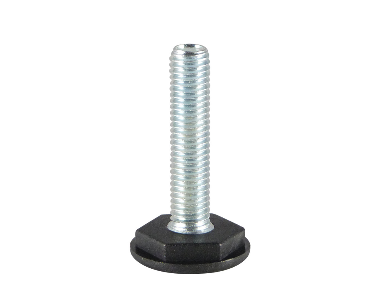 Bodenausgleichschrauben rund Ø25mm und Ø30 mit angespritzter Sechskant