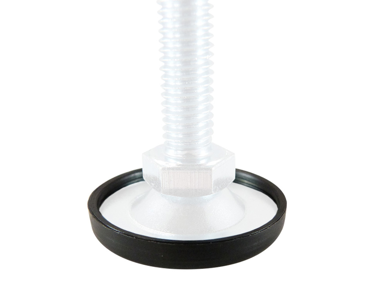 Kunststoff-Kappe für Höhenversteller mit verzinktem Blechteller