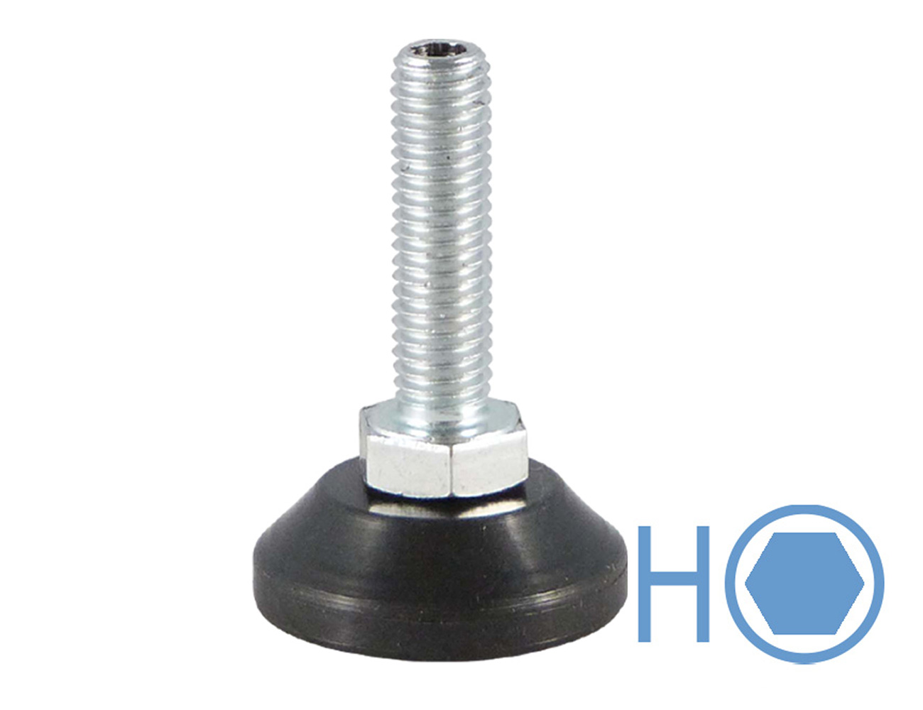 Höhenversteller mit drehbarem Teller - Innensechskant