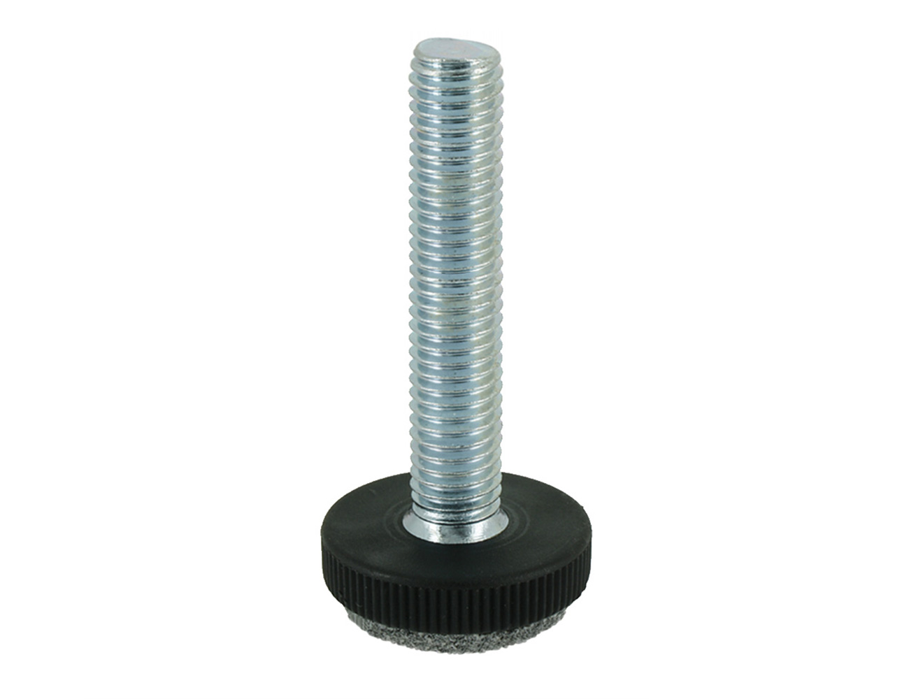 Rändelschrauben (fein gerändelt) mit Filzbelag