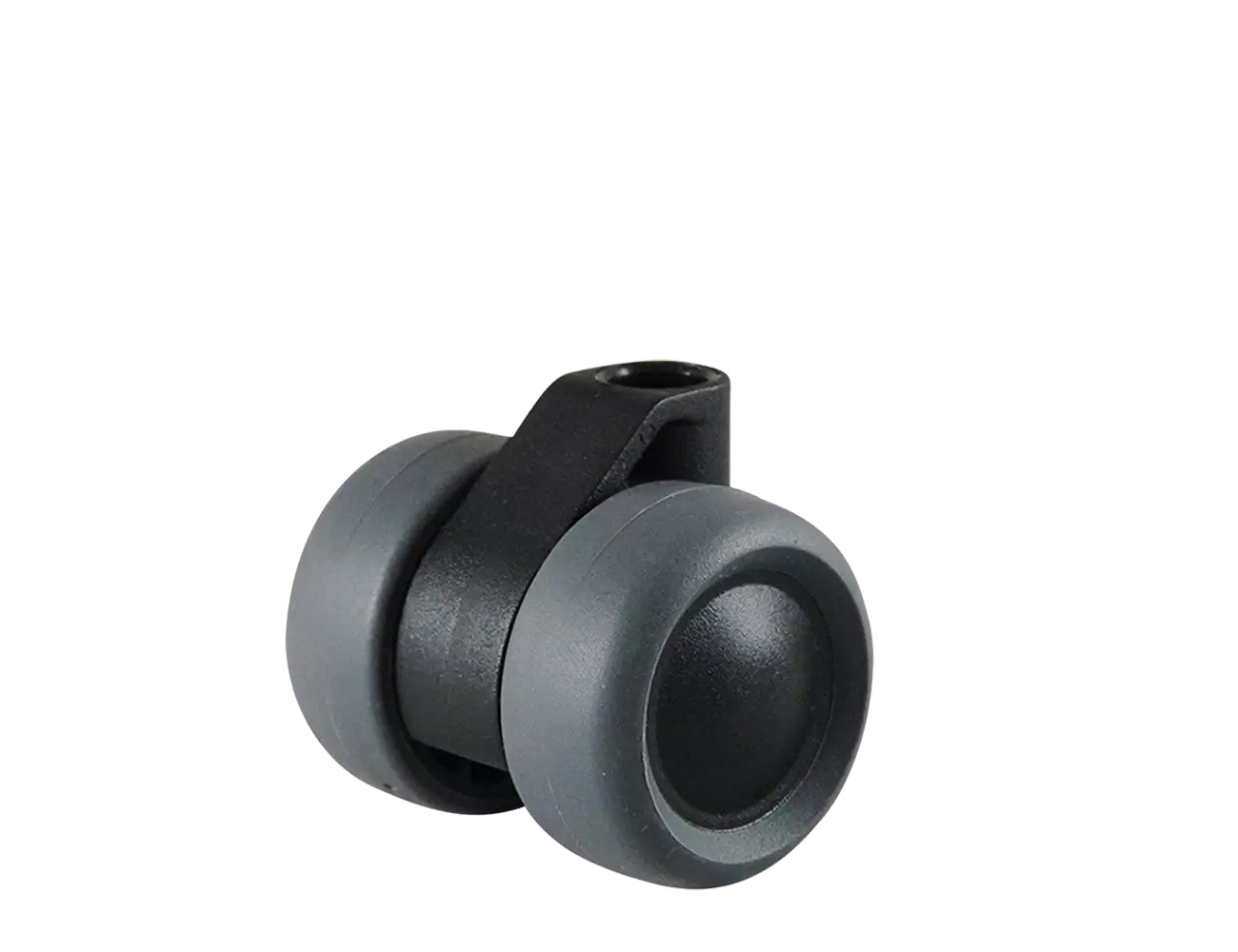 Möbelrollen Ø40mm mit Doppelrolle und PU-Bereifung