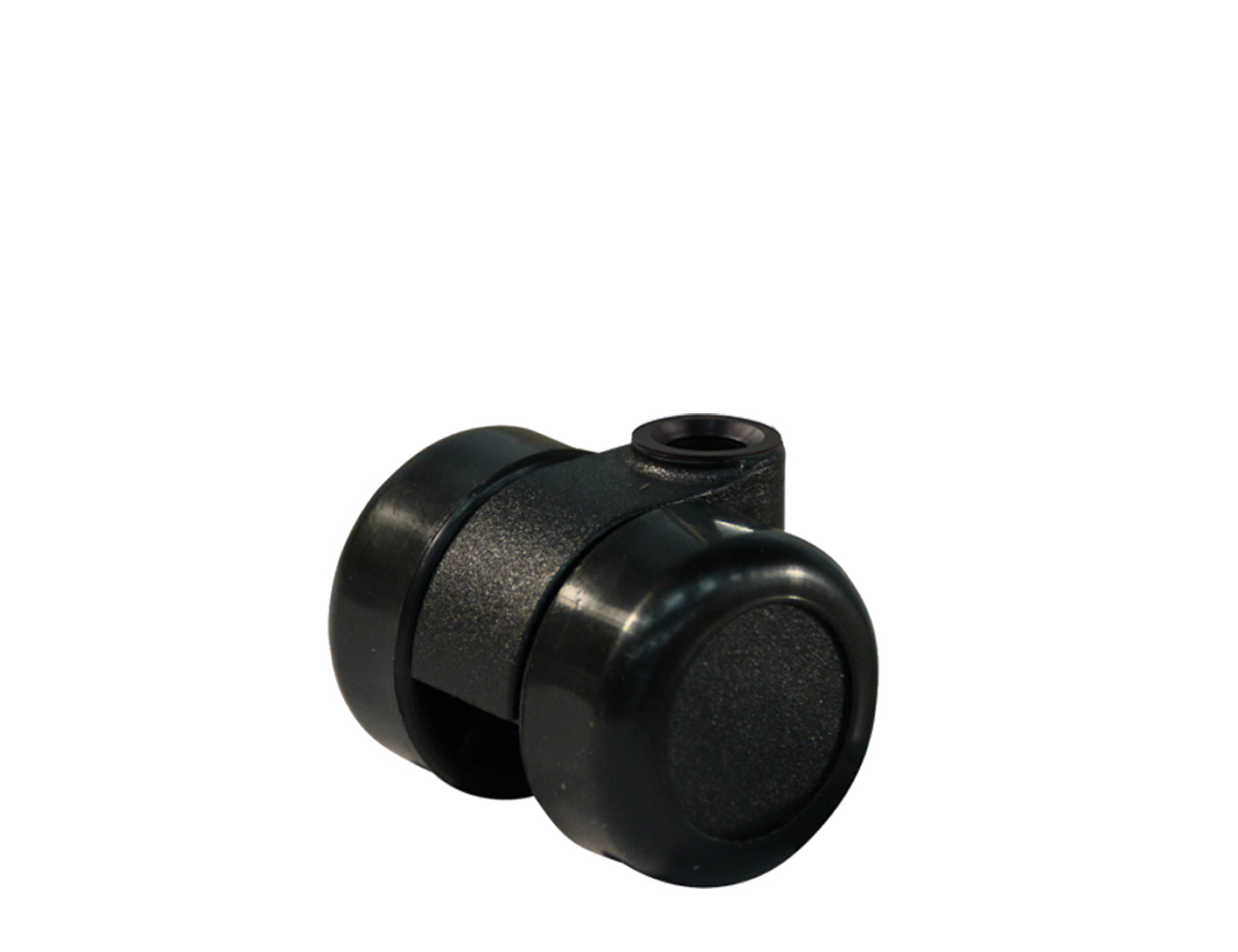 Mini Möbelrollen Ø36mm mit Doppelrolle und PU-Bereifung - schwarz
