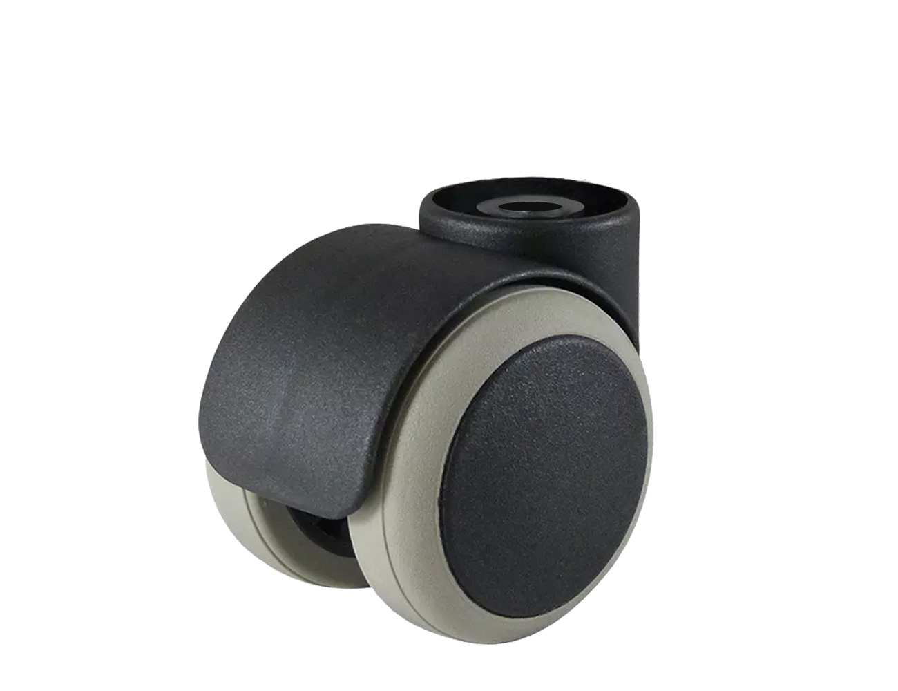 Möbelrollen Ø50mm mit Doppelrolle und PU-Bereifung