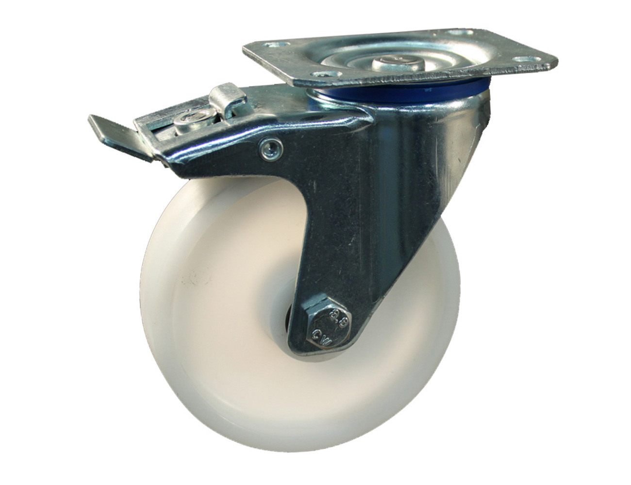 Lenkrolle feststellbar – Platte – Polyamid-Rad