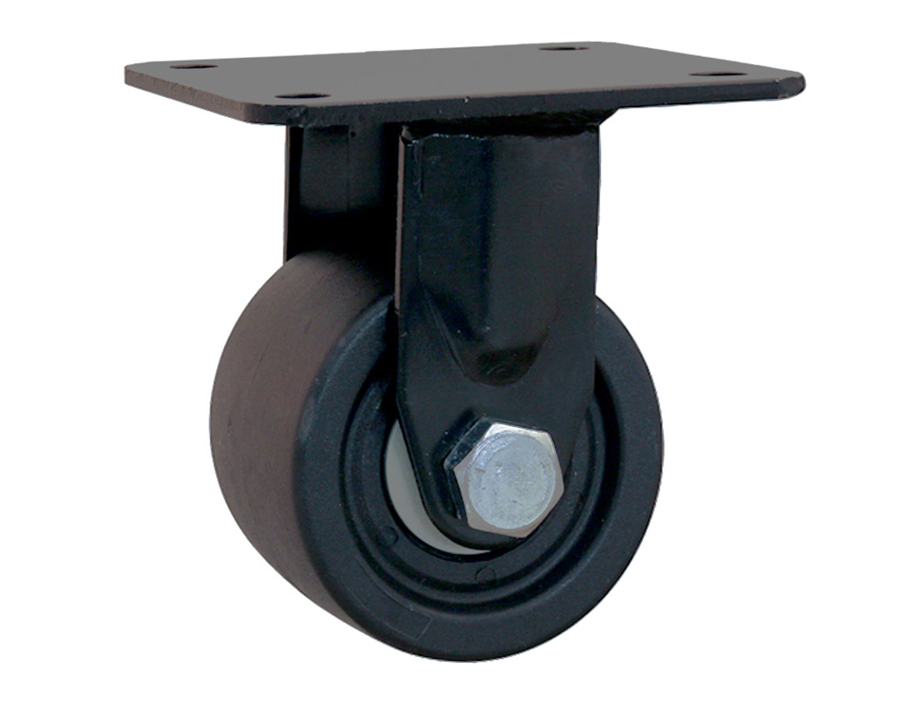 Mini Schwerlast Bockrollen - max 600kg - schwarz